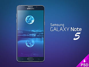 Samsung Galaxy Note 5 Mockup psd file