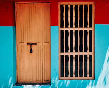 brown wooden door thumbnail