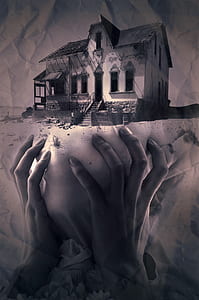 person's hand under house illustration thumbnail