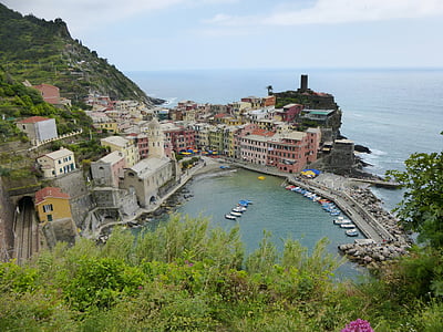 aerial photography of buildings near body of water thumbnail