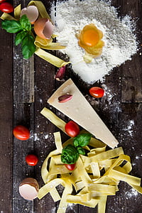 assorted foods on brown surface thumbnail