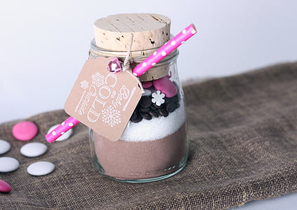 clear glass vial with floral decors thumbnail