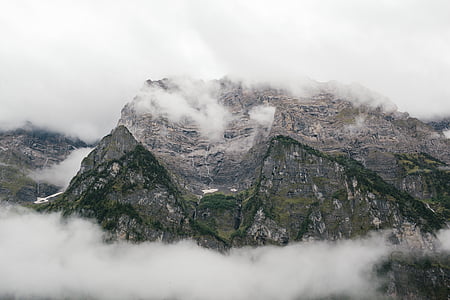 rocky mountain with fogs thumbnail