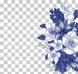 Wedding invitation Floral design Blue Flower, Blue flowers wedding invitations, blue and white flowers with Britany Lorem & Brian Dolor text overlay PNG clipart
