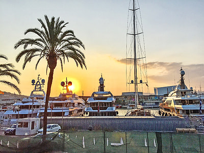 white yachts on body of water thumbnail