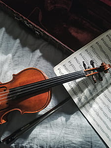 violin on music book and case thumbnail