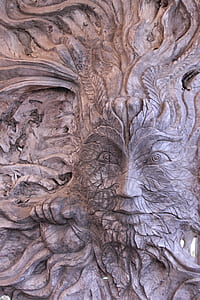 tree spirit, wood, figure, art, carvings, arts crafts thumbnail