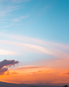white cloudy sky during golden hour thumbnail