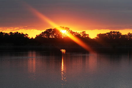 sunset across body of water thumbnail
