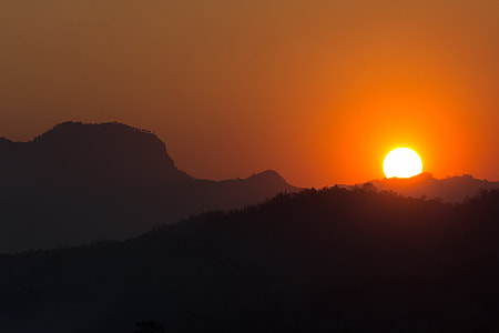 silhouette photo of mountains thumbnail