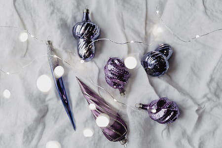 Pantone Ultra Violet Christmas Ornaments thumbnail