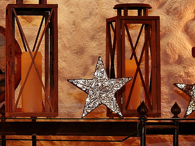 two candle lantern on shelf thumbnail