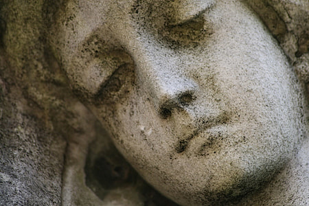 face, human statue, angel, statue, cemetery, religion thumbnail