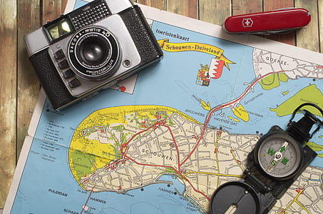 black camera on map thumbnail