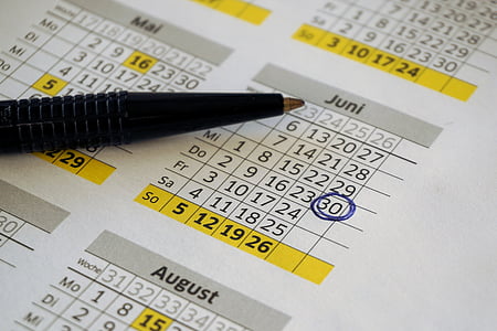 June 30 calendar with circle and black pen thumbnail