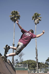 Man Doing Skateboard Stunt thumbnail
