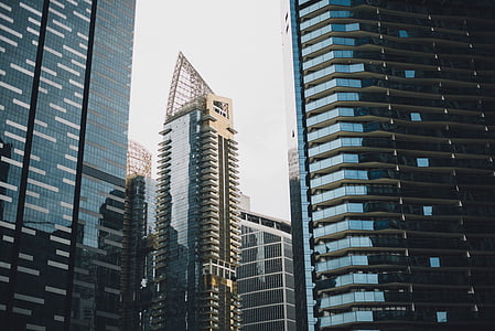architectural photography of glass buildings thumbnail