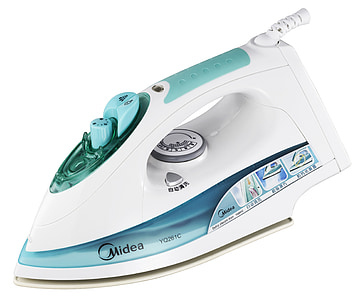 white and green Midea clothes iron thumbnail