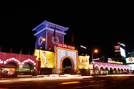 lighted building during nighttime thumbnail