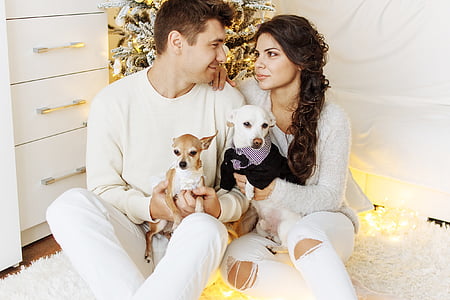 man and woman in white long-sleeved tops thumbnail