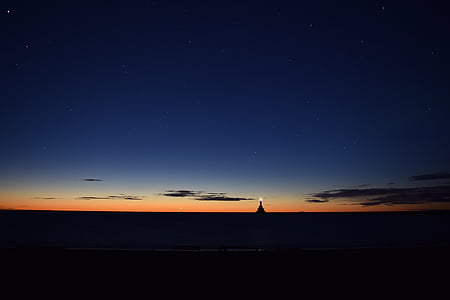 horizon during dusk thumbnail