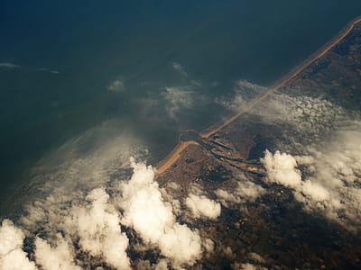 Aerial Photo of Large Body of Water thumbnail