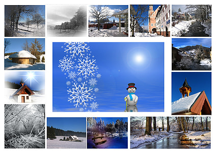 winter season photo collage thumbnail
