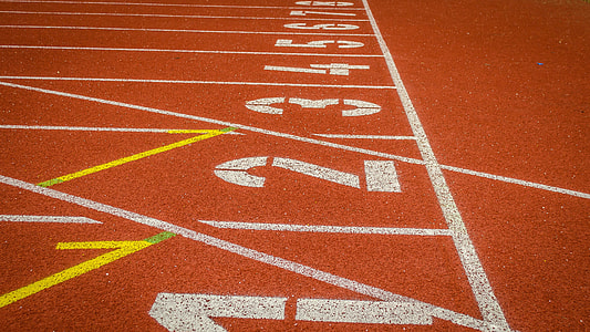orange and white track thumbnail