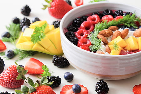 Fruit Salad In White Ceramic Bowl thumbnail