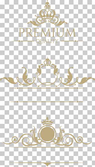 Euclidean , Crown European pattern design material, Premium Quality logo PNG clipart