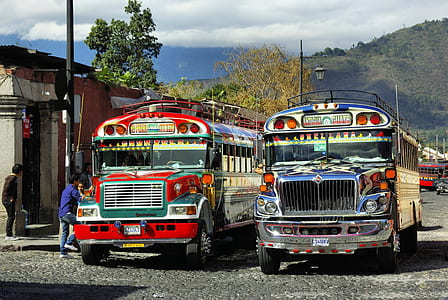 two jeeps on road way thumbnail
