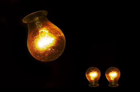 Three Lightened Bulbs Illustration thumbnail