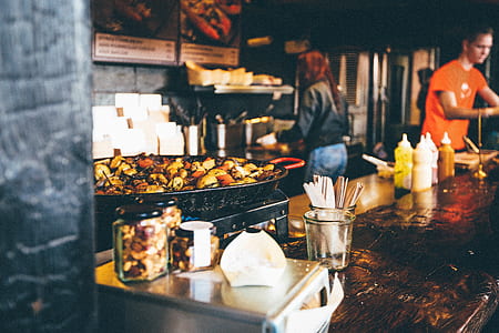 selective focus photo of food cafe thumbnail