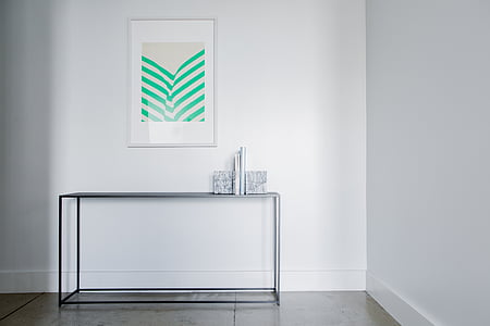 green and white wall decor thumbnail