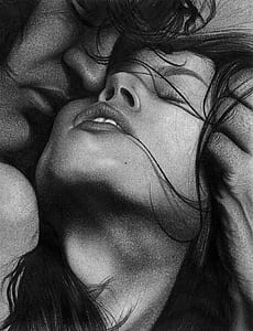 grayscale photography of man and woman thumbnail