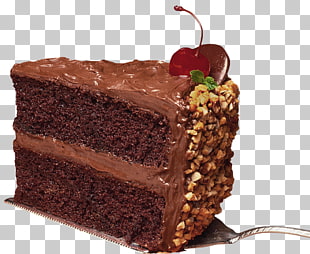 German chocolate cake Red velvet cake Birthday cake Icing, Slice of Chocolate Cake , sliced baked cake PNG clipart