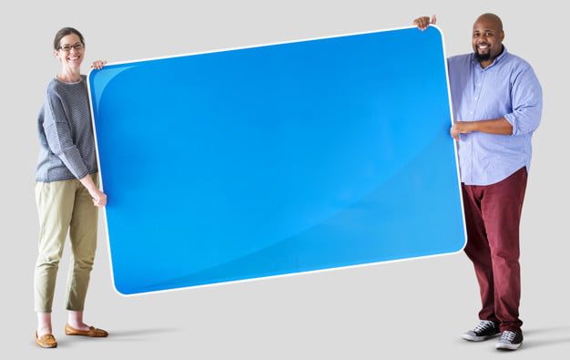 People Holding A Blank Board Psd File Free Graphics Uihere