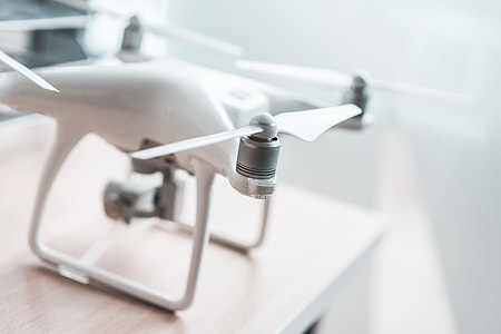 Drone UAV Quadcopter Motor and Propeller Close Up thumbnail