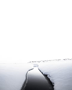 river between snowfield thumbnail