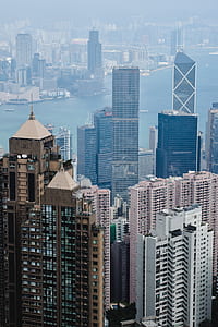 aerial shot of concrete buildings thumbnail