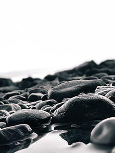 black beach shore rocks thumbnail