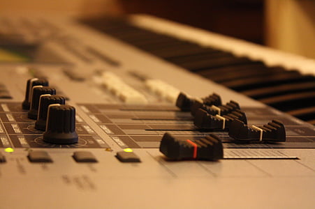 closeup photography of audio mixer controllers thumbnail
