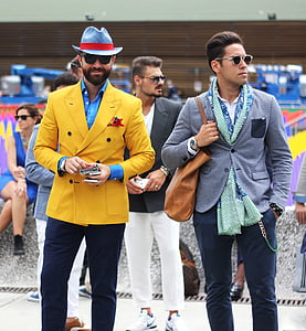 three men standing outdoor thumbnail