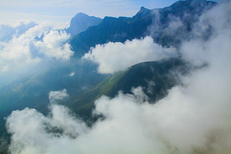 bird's-eye view of mountain hills thumbnail