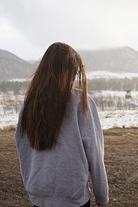 Woman Looking at a Cliff thumbnail
