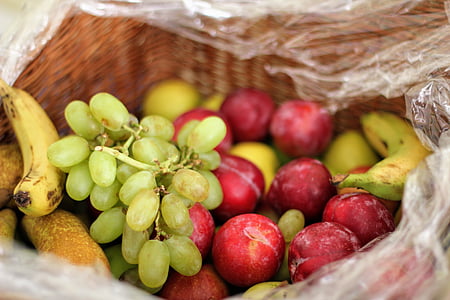 grapes, apples, and banana fruits thumbnail