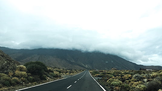 empty gray concrete road thumbnail