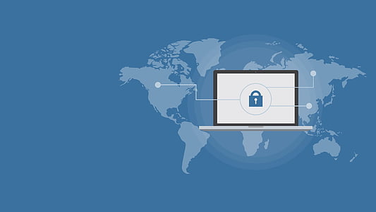 world map and flat screen computer monitor illustration thumbnail