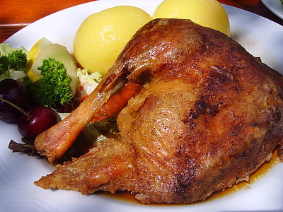 plate of roasted chicken thumbnail