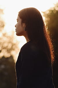 Side View Photo of a Woman thumbnail